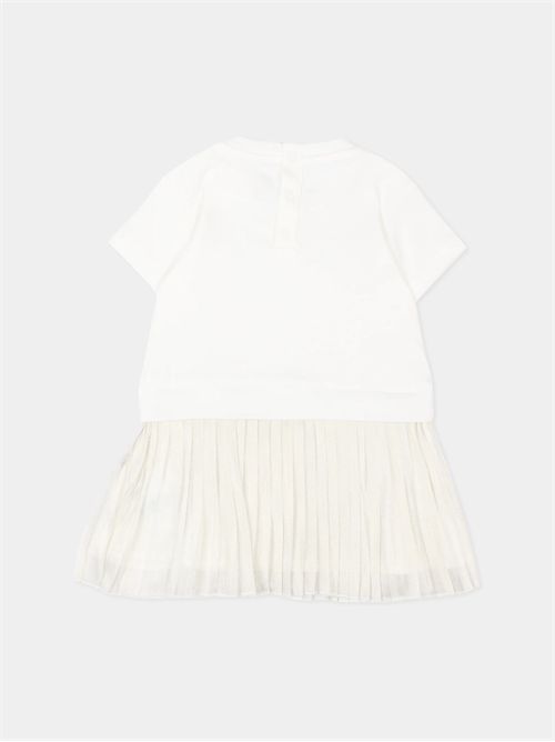 Abito bianco per neonata MICHAEL KORS | R30553ORO CHIARO